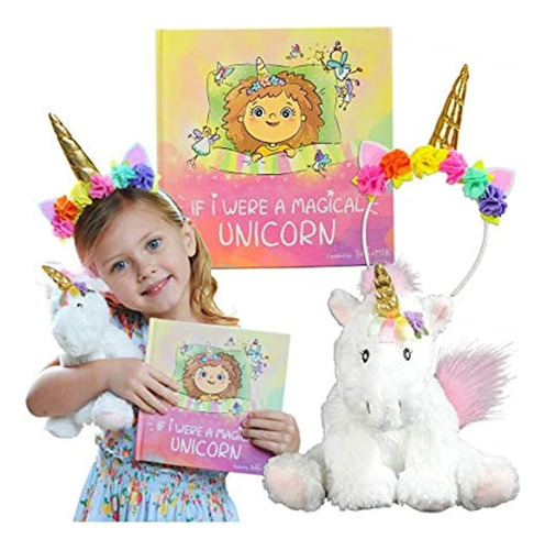 Unicornio Set De Regalo - Incluye Libro, Peluche