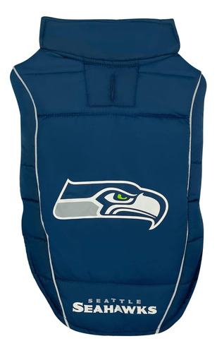 Chaleco Acolchado Nfl New Seattle Seahawks Para Perros Y E Y