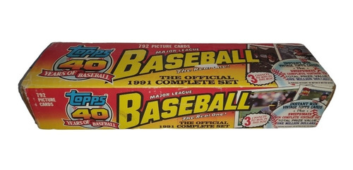 Topps Baseball Official 1991 Complete Set Tarjetas Cartas