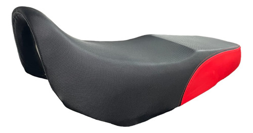 Asiento Vento Crossmax 200 Negro Alta Calidad Costura Rojo