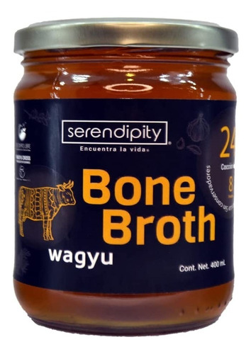 Caldo De Huesos Wagyu 400ml Bone Broth Serendipity Orgánico 
