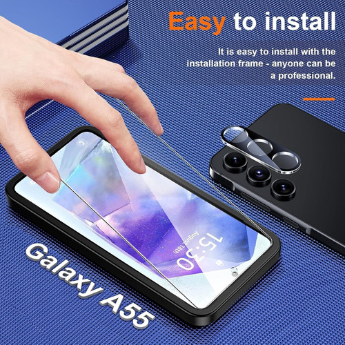 Estuche Case Antigolpe Y Clip Para Samsung Galaxy A55 + Mica