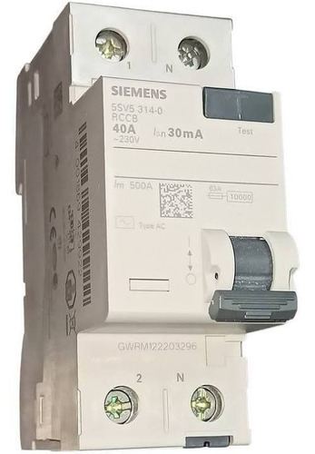 Disyuntor Siemens Aleman 2x40a  Nuevo