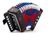 Comprar Sanfona Preta Infantil 3 Baixos Mini Acordeon Gaita Estilo