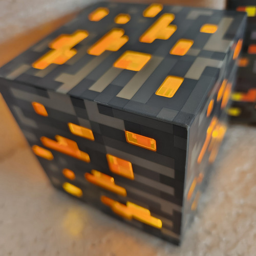 Lámpara Mineral Minncraf Led Usb Recargable Gamer