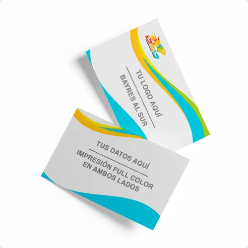 comprar 1.000 Tarjetas Personales Full Color Frente Y Dorso. 350 Gr
