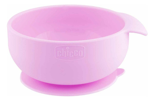 Chicco Easy Bowl Plato De Silicona Con Ventosa 6m+ Color Rosado