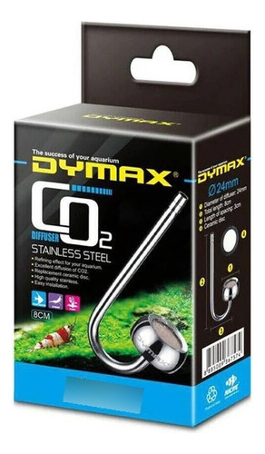 Difusor Co2 Dymax Acero Inoxidable 8cm 24mm Acuario Plantas