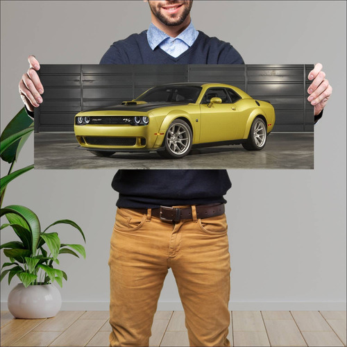 Cuadro 30x80cm Auto 2020 Dodge Challenger Rt Sca 140