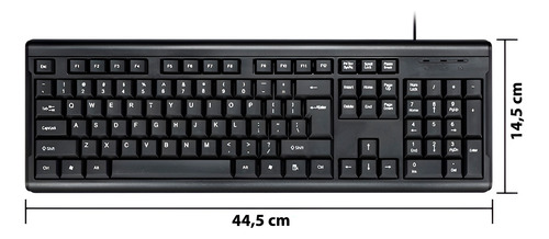 Kit Conjunto Teclado E Mouse Com Fio Usb Wired