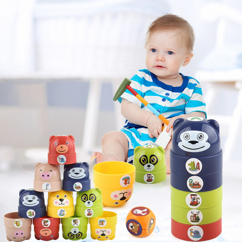 Juego I Stacking Blocks Plastic Block Tower Building Blocks