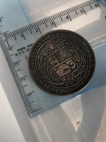 Moneda Fantasía Peru 5 Pesetas Leer Descripción Y Ver Imagen