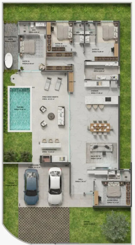 Casa Com 4 Suítes
