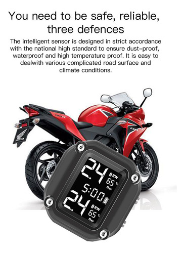 Sistema De Monitoreo De Presión De Neumáticos Para Motocicle
