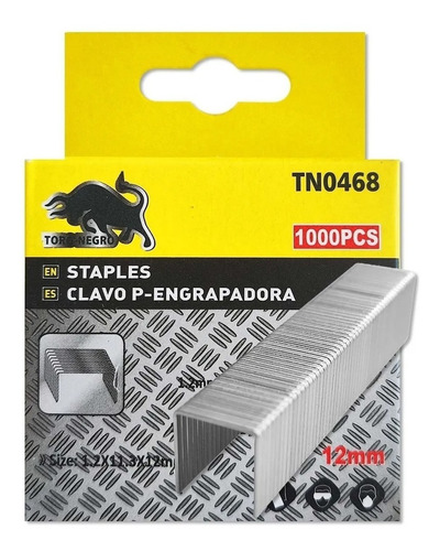 1000pcs Corchetes Grapas Clavo Engrapadora 6mm 8mm 10mm 12mm