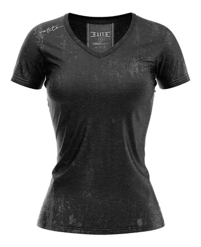 Ilico Supportive - Negro - Camiseta Fitness Mujer 