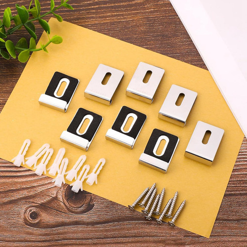 Kit De Soporte De Espejo De Metal Q28 Piezas, Clips Para Esp
