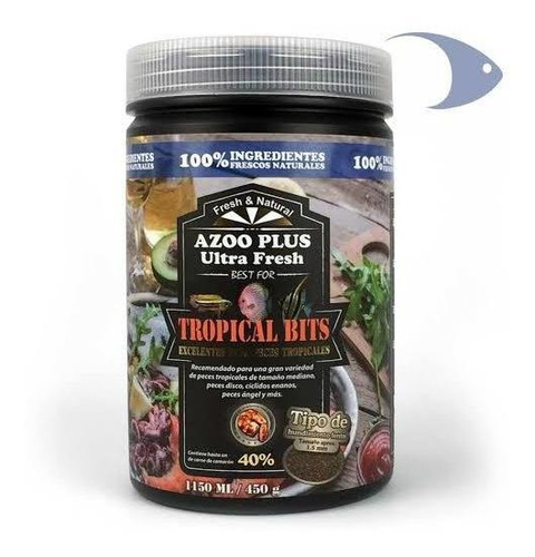 Ultra Fresh Tropical Bits 1150ml/450g Azoo Alimento