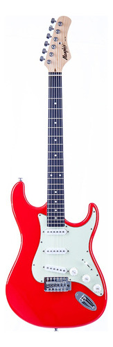 Guitarra Eletrica Tagima Escala Tech Wood Strato Fr Mg-30 Cor Fiesta Red Orientação Da Mão Destro