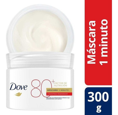 Dove Factor Nutrición 80+ Mascara Para Pelo X  300 G