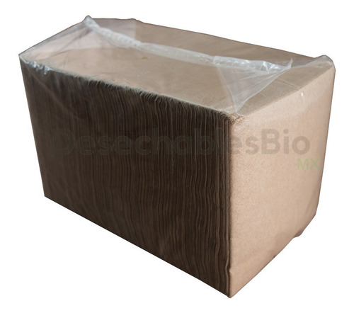 Imagen 3 de 6 de 4000 Servilleta Biodegradable Papel Kraft Reciclado 23x23 Cm