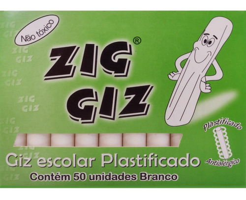 3 Caixas De Giz Branco Antialérgico 150und Zig Giz