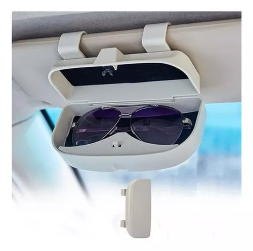 Estuches para gafas de coche Visera magnética Doble hebilla Porta