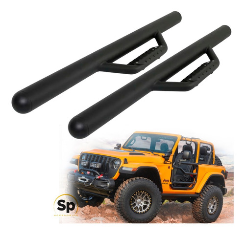 Estribos Jeep Wrangler 2 Puertas Go Rhino! Dominator 07/2017 | Envío gratis