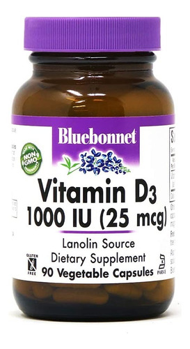 Vitamina D3 1000iu Bluebonnet - Un - Unidad A $1875