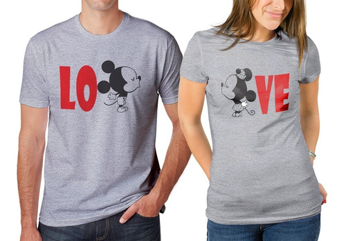 Camisetas Estampadas Parejas,combo X2 , Demostrar Amor 02