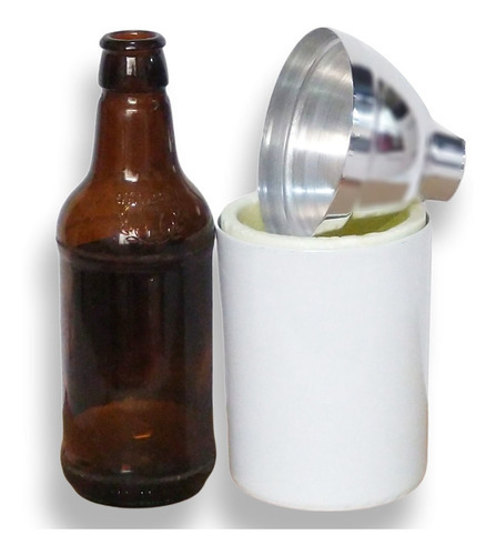Kit 5 Sleeve Térmico Para Lata De Cerveja - Porta-lata 300ml Cor Branco