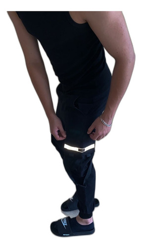 Black Tweed Jogger Pants Premium Top