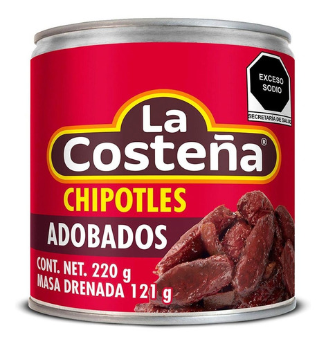 Chiles Chipotles La Costeña Adobados 220g