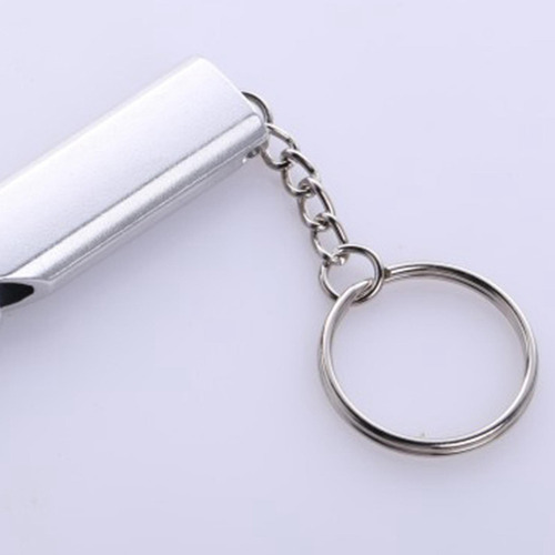 2 Piezas De Silbato De Supervivencia De Plata 56x15x8mm