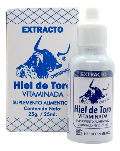 Hiel De Toro Vitaminada 25 Ml Extracto