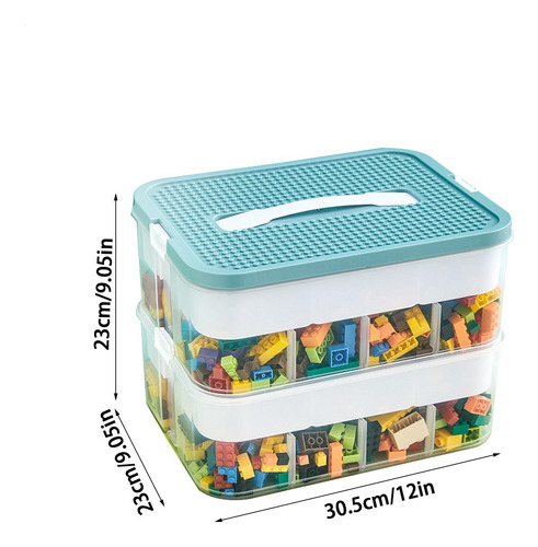 Caja De Almacenamiento De Bloques De Construcción Contenedor