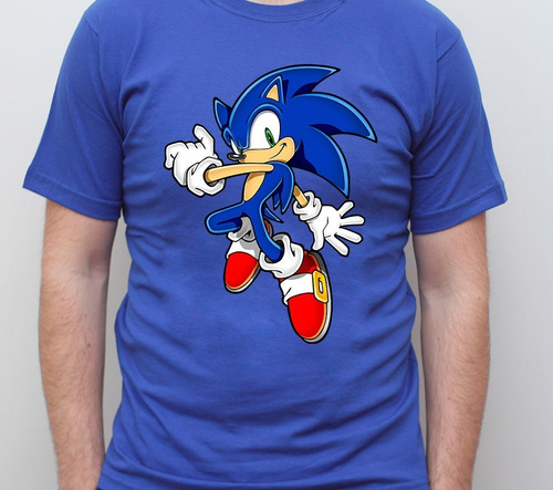 Remera Sonic Personalizada Jersey Peinado 24/1 Kevdylan