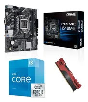 Comprar Kit Upgrade Intel I3 10105 + H510m Asus + 8gb 3200mhz Cor Preto