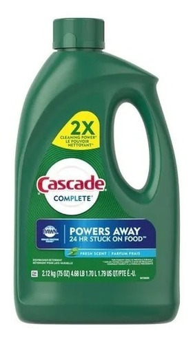 Detergente Cascade Complete Para Lavavajillas En Gel 2.1kg