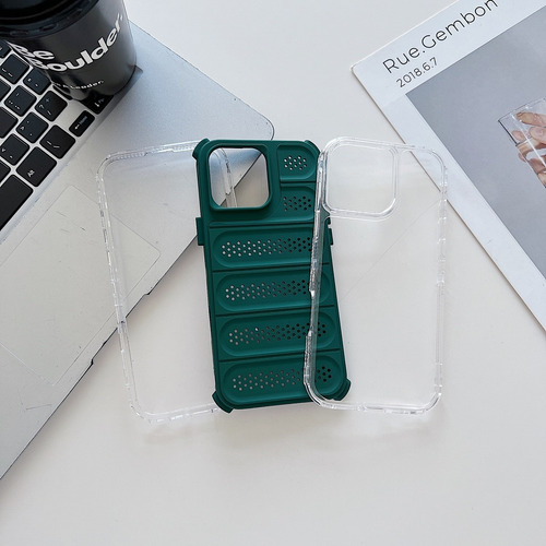 Funda Para iPhone Tres Piezas Alta Calidad 360 Uso Rudo 3 En 1 Disipación De Calor
