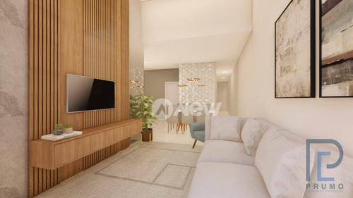 Imagem 4 de 8 de Casa Plana Em Construção Com 3 Dormitórios À Venda, 124 M² Por R$ 550.000 - Paulista - Campo Bom/rs - Ca3945