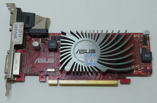 Imagem 3 de 3 de Placa De Video Ati Radeon Asus Hd 5450 1gb Ddr3 64 Bits Vga