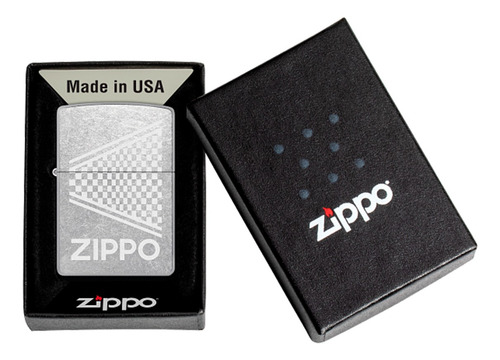 Imagen 6 de 10 de Encendedor Zippo Lighter Design Street Chrome Logo Lustre