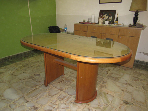 Mesa De Madera Ovalada, Extensible