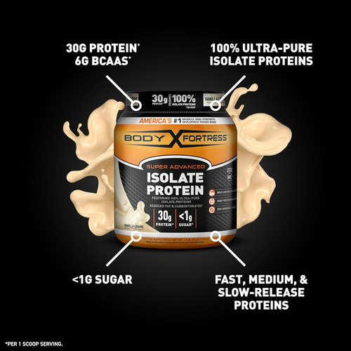Body Fortress Super Advanced Isolate Protein 1.5 Lbs Vanilla