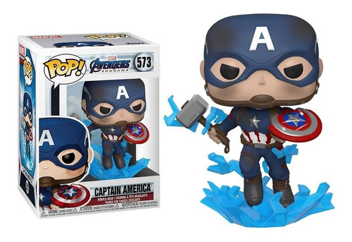 Funko Pop Capitan America Endgame #573 Martillo Escudo Parti