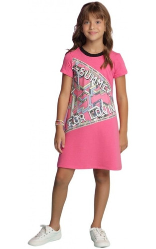 Vestido Infantil Petit Cherie Fun Geometric 19004