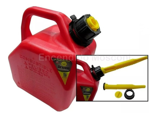 Bidon Combustible 5 Lts Nafta Diesel Pico Vertedor