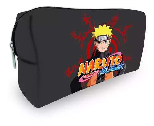 Kit mochila e estojo grande padrão escolar Naruto uzumaki versão