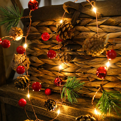 Cadena De Luces Led Navideñas Para Decoración En Forma De Co